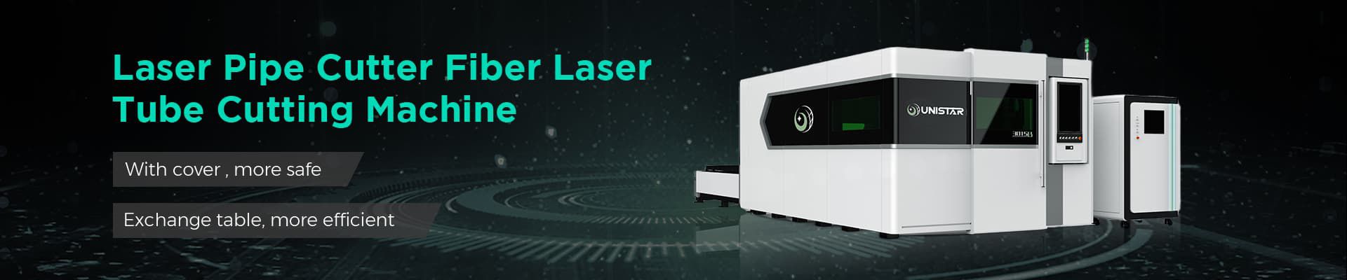 Máquina de corte por láser de fibra de mesa de intercambio