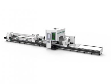 Máquina cortadora de tubos láser de fibra de tres mandriles